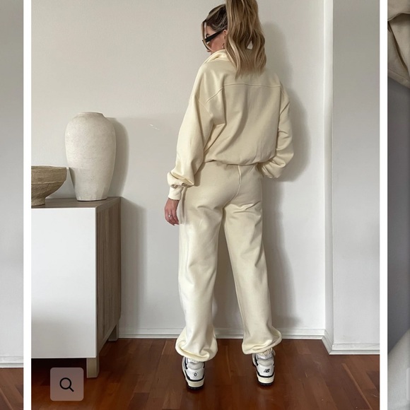 Beige Botany Butter Yellow Sweatpant Set - Picture 5 of 6